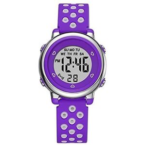 Kinderen elektronische horloge groot scherm horloge siliconen riem for jongen meisjes klokken cadeau (Color : 3)