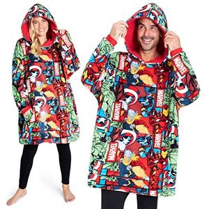 Marvel hoodies voor mannen, fleece oversized hoodie-deken, Avengers cadeaus voor mannen (Veelkleurig)