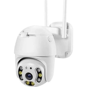 Bewakingscamera, 1080P Beveiligingscamera Buiten PTZ Speed ​​Dome Draadloze IP-camera CCTV Pan Tilt 4XZoom IR Netwerkbewaking P2P CAM(4MP Add 128GB Card)