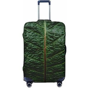 UNIOND Groene spinazie bedrukte bagage cover elastische reiskoffer cover protector fit 18-32 inch bagage, Zwart, X-Large