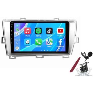 Android 14 Autoradio Sat Navi voor T-oyota Prius (2009-2013) 9 Inch Touchscreen Multimedia Speler met Draadloze Carplay GPS Navigatie FM RDS Bluetooth 5G-WiFi SWC DSP,M120s
