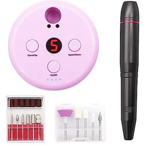 Elektrische nagelvijl, Elektrische nagelboorset, manicurepen schuurmachine polijstmachine, pedicure manicurefrees, nagellakremover nagelschuurmachine voor zowel natuurlijke als kunstnagels