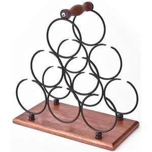 Wijnrek Wine Holder Stand for Bottles Rack Holders Table Iron Racks Storage Support Shelves Lying Down Glass Home Decor Decorative Wijnrekken wijnrek (Size : A)