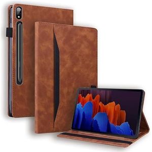 Tablet Case Geschikt for Samsung Galaxy Tab S9 Plus S7 Plus SM-T970 S7 FE S8 Plus 12.4 ""Tablet Case tab S8 S7 S9 11"" Case (Color : Brown, Size : For Tab S7 11"")