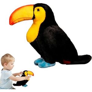 Pluche papegaai speelgoed - Vogelknuffel Kleurrijk | Vogel knuffel, vogel knuffels, pluche knuffels voor jongens meisjes, cadeau voor kinderen en kinderen Bexdug