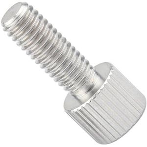 304 roestvrij staal duimschroeven platte ronde kop gedraaid - handmatig verstelbaar 50 stuks M4 x 30