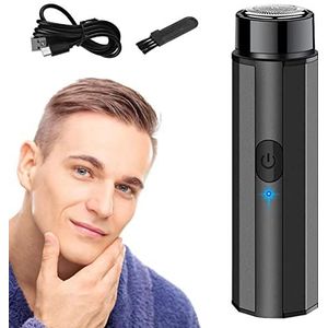 Draagbaar elektrisch scheerapparaat - Wasbaar elektrisch scheerapparaat voor heren,USB oplaadbaar mobiel zakformaat scheerapparaat, precisietrimmer, nat droog gebruik reisfolie scheerapparaat Kerali