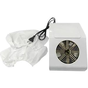 65W MAX Nagelstofzuiger Sterke instelbare snelheidsverzamelaar for nagelstofventilator Stofzuiger for manicure-instrument(White)