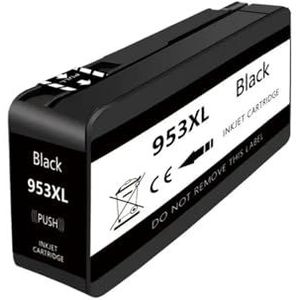 953XL inktcartridges compatibel met HP953 Officejet Pro 7720 7730 7740 8710 8715 8718 8720 printer(1pcs Black)