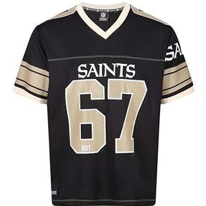 Recovered New Orleans Saints Black NFL Oversized Jersey Trikot Mesh Relaxed Top - L