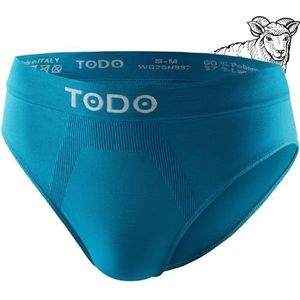 TODO 37% Merino onderbroek heren - krast niet. Elastische sportslips heren merinowol. Ademend ondergoed Merino (Gr. S-3XL), 1 x turquoise, S-M