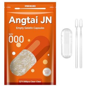 Angtai - JN - Lege Capsules - Kleurloos - 500 Stuks - Gelatine