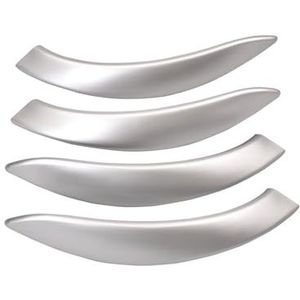 Auto interieurdeurgrepen Voor BMW 3 4 Serie M3 M4 F30 F34 F36 F32 F33 F80 F82 F83 Binnendeurgreep Met Buitenbekleding(Silver Grey)