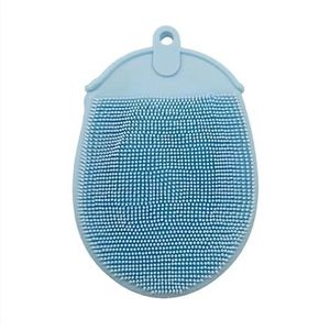 Badsponzen for volwassenen, badspons, mesh poef badspons, schuim Loofah spons (Size : Blue)
