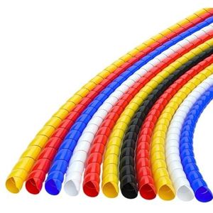 BPABDEITR Spiraalkabelmanagementmouworganizer 8-14 mm 1 meter veelkleurig(10mm White)