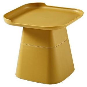 Bijzettafel Kleine ronde salontafel in Scandinavische stijl, moderne minimalistische creatieve woonkamer, huismode, kleine ronde tafel Salontafels voor Woonkamer (Color : Yellow, Size : A)