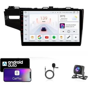 Android 13 Dubbel Din Auto Stereo Touchscreen Auto Stereo Voor Honda Fit jazz 2014-2018 Met Bluetooth GPS Navigatie WiFi FM Radio USB/SWC/Plug en Play Ondersteuning Carplay&Android Auto(4 Core Wifi 2G
