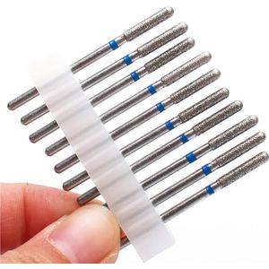 Mozulon 10-delige diamantfrees for nagelboor for elektrische manicuremachine, nagelriemreinigingsvijlen, apparatuur en accessoires(10PC-NO9)