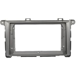 9 Inch Autoradio GPS MP5-stereospeler 2 DIN-hoofdunitpaneel Dashboardframe Installatie Trim Voor Toyota Voor Sienna 2011 Auto Fascia Radio Paneel(Grey Frame)