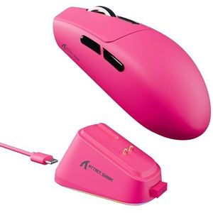 ATTACK SHARK G3PRO Gaming Mouse with Magnetic Charging Dock, PixArt PAW3311 Gaming Sensor, BT/2.4G Wireless/Wired, 25000 DPI, Gamer Mice for Win11/Xbox/PS/Mac (Berry Red)