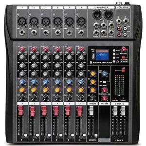 DJ Controller - Professionele Audiomixer - USB Geluidskaart - Bluetooth - Model CT-60