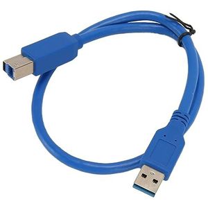 USB3.0 Printkabel Mannelijk A Naar Mannelijk B 1,64ft 5Gbps Hogesnelheidsprinterscannersnoer voor Gegevensoverdracht