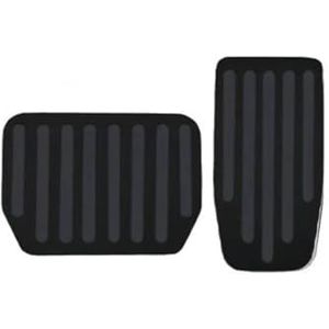 Auto-interieur Auto Voetpedaal Pads Covers Voor Tesla Voor Model 3 Y Voor Highland 2021-2024 Litchi Grain Anti Slip Gaspedaal Rem Rest Pedaal(Zwart)
