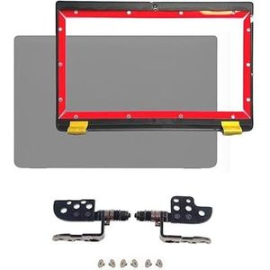 WANGHUIH Achterklep met lcd-achterklep + rand + scharnieren, compatibel met Dell Latitude 5440 E5440 Precision 3480 M3480 laptop