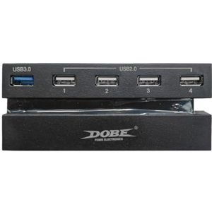 DollaTek 5-poorts hub voor PS4, USB 3.0 high speed oplader en controller splitter uitbreiding voor PS4-console
