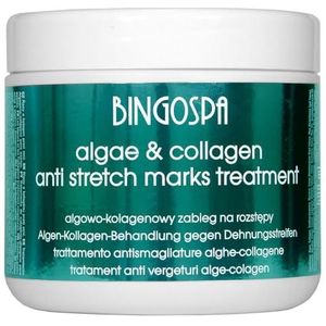 Voor zwangerschapsstriemen, algen en collageen, behandeling 500 g. BINGOSPA
