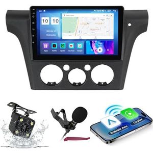 Android 14 Auto Stereo Navi voor M-itsubishi Outlander (2001-2015) 9 ""QLED-scherm Autoradio met draadloze carplay Android Auto GPS-navigatie met BT5.0 HIFI FM 5G-WiFi SWC MIC,M200s