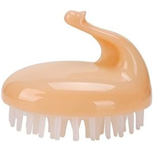 JINGYAN Gootsteenafvoerstopper Silicone Brush Massage Comb Shampoo Scalp-Scrubble for Hair and Body Care hair massager(Turuncu)