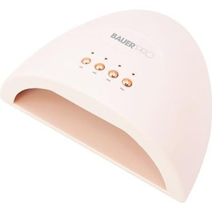 Bauer Professional 38699 Uv-nagellamp, led-gelnageldroger, 24 W, draagbaar, met 4 timer-instellingen/dubbele golflengte, USB-voeding, uithardingslamp voor gellak en nagelkunst