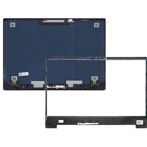 WANGHUIH Voorrand cover LCD achterkant bovendeksel scharnieren compatibel met Lenovo IdeaPad S340-14 S340-14IWL S340-14API 2019 Laptop (blauw A+B)