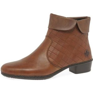 Y07D0-25 | Fabiola | Brown Leather | Womens Ankle Boots