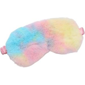 Slaapmasker Zacht Pluche Oogmasker Schattig Liefde Wolk Oogmasker Pluche Oogbescherming Voor Dutjes Slaapmasker (Gekleurd Geel)
