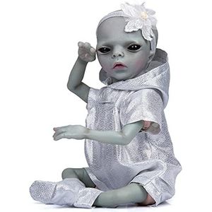 Yiida Verzamelbare Reborn Baby | Realistische Alien Doll | Full Body Siliconen Vinyl Poppen | Ultra-Realistische Babypop | Poseable Babypoppen Toy 14