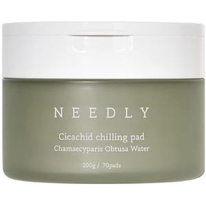 NEEDLY | Cicachid Chilling Toner Pad | Koelende en kalmerende pad | Veganistisch gecertificeerd wattenschijfje |