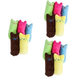 FRCOLOR 15 Pcs Kat Speelgoed Huisdier Speelgoed Blauwe Kleur Speelgoed Voor Kittens Kattenkruid Speelgoed Voor Katten Kattenkruid Tanden Schoonmaken Speelgoed Kauwen Kattenkruid Knuffel