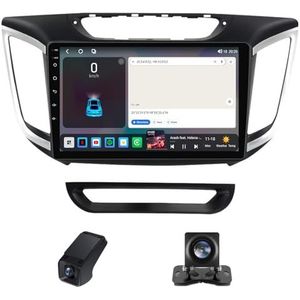 Android 14 Autoradio geldt voor Hyundai Creta IX25 2015-2019 Autoradio 2 Din Draadloze Carplay Android Auto 9 Inch Touchscreen met GPS-navigatie 5GWiFi FM/RDS-radio Camera(A,C20)