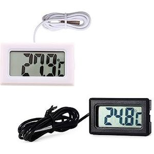 Mini Digitale LCD Indoor Thermometer Hygrometer Meter Met Waterdichte Probe Vochtigheidsmeter Sensor For Aquarium Instrumenten Gauge(Set 1)
