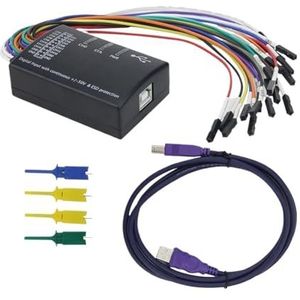 1 x 16 Logic Analyzer USB 100M Max Sample Rate 16CH versie 1.1.34 ondersteuning 1.2.10 software