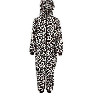 Camille Kinderen Dierenprint Onesie Pyjama Sets 9-11 Years Brown Snow leopard