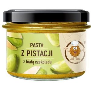 Pindakaas (180g, Pistachepasta met witte chocolade)