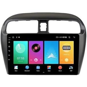 Compatibel met Mitsubishi Mirage Attrage 2012-2018 Autoradio Multimedia Videospeler Draadloze Carplay(T9 4-64GB Cam WIFI)