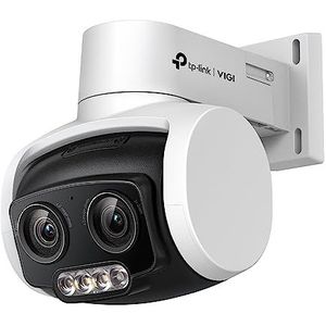 TP-Link VIGI 4 MP outdoor PTZ netwerkcamera met dubbele varifocale lens, instant zoom, intelligente detectie, actieve verdediging, H.265+, app remote monitoring, ultra hoog