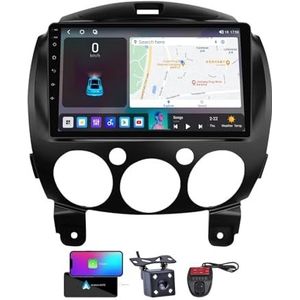 Android 13 9 Inch 2 Din QLED Autoradio Voor Mazda 2 2007-2014 - Camera DVR GRATIS - Steun Carplay Android Auto DSP Stuurwiel FM RDS DAB WIFI 4G Bluetooth 5.0 Split-Screen(NF-5)