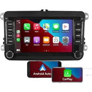 ADIVOX 7 inch Autoradio Geschikt Voor VW Transporter T6 (2015-2020) | CarPlay/Android Auto/WiFi/DSP/DAB+, Android Autoradio, Touchscreen Carplay Scherm, Multimedia Systeem (GR500-T1 DAB+)