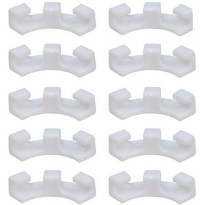 Boomtaktrekker 15 stuks 90 graden plantenbuiger lage stress training PVC takken trainers buigclips twijgklemmen plantgroei manipulatiesets. Tak ledemaatverspreider (kleur: wit 15 stuks)