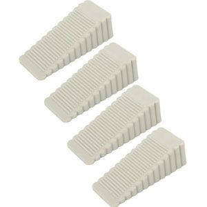 Deurstoppers, Deurstopper wig for huishoudelijke installatie, antislip rubberen deurwig(Light Grey)